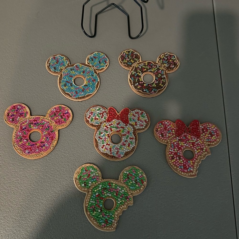 Colorful Donut-Shaped Mickey Coasters